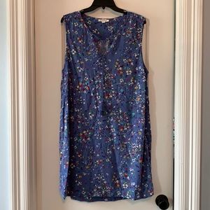 Blue floral sundress